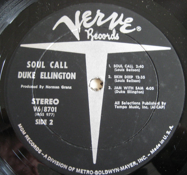 Duke Ellington - Soul Call (Vinyl, LP, Album, Stereo) Very Good Plus (VG+) / Very Good (VG)