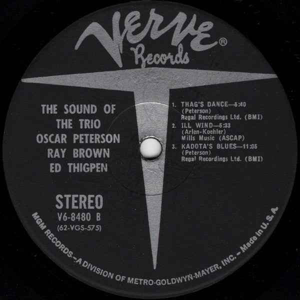 Oscar Peterson - The Sound Of The Trio (Vinyl, LP, Album, Stereo) Very Good (VG) / Very Good (VG)