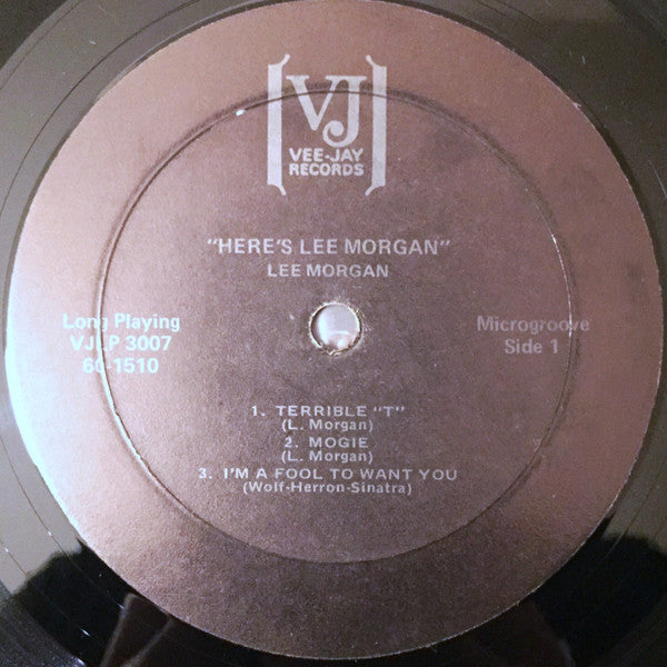 Lee Morgan - Here's Lee Morgan (Vinyl, LP, Album, Stereo) Very Good (VG) / Very Good (VG)