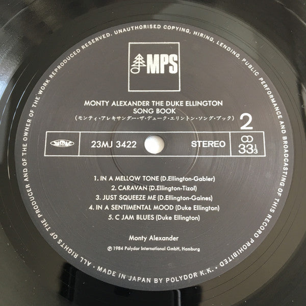 Monty Alexander - The Duke Ellington Song Book (Vinyl, LP, Album) Near Mint (NM or M-) / Near Mint (NM or M-)