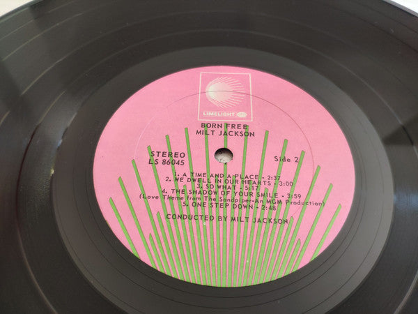 Milt Jackson - Born Free (Vinyl, LP, Album, Reissue, Stereo) Very Good (VG) / Very Good (VG)