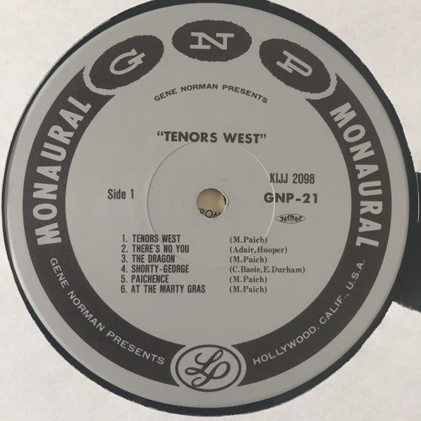 Jimmy Giuffre - Tenors West (Vinyl, LP, Album, Reissue, Mono) Very Good Plus (VG+) / Very Good Plus (VG+)