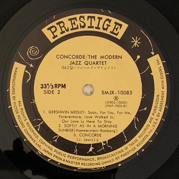 The Modern Jazz Quartet - Concorde (Vinyl, LP, Album, Mono) Very Good Plus (VG+) / Very Good (VG)
