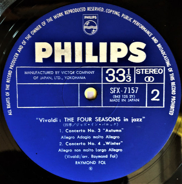 Raymond Fol - Vivaldi: The Four Seasons In Jazz (Vinyl, LP, Album) Very Good (VG) / Very Good Plus (VG+)