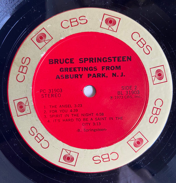 Bruce Springsteen - Greetings From Asbury Park, N.J. (Vinyl, LP, Album) Very Good Plus (VG+) / Very Good (VG)