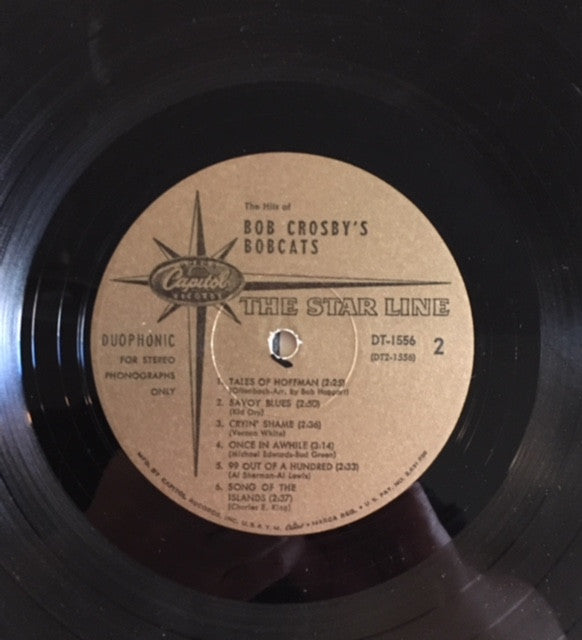 Bob Crosby And The Bob Cats - The Hits Of Bob Crosby's Bobcats (Vinyl, LP, Album) Very Good (VG) / Very Good (VG)