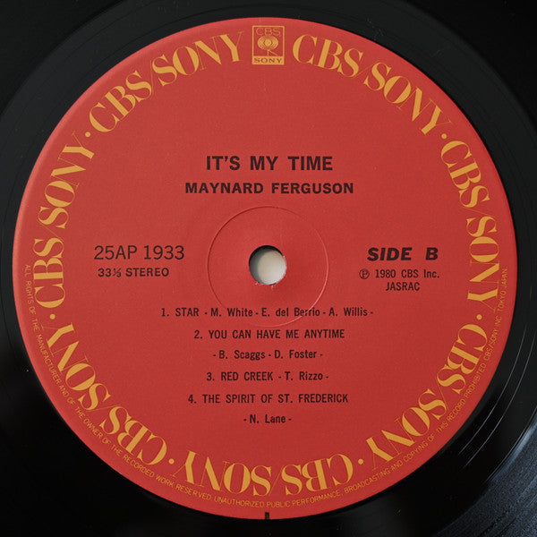 Maynard Ferguson - It's My Time (Vinyl, LP, Album) Very Good Plus (VG+) / Very Good (VG)