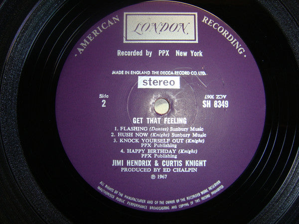 Jimi Hendrix - Get That Feeling (Vinyl, LP, Album, Stereo) Very Good Plus (VG+) / Good Plus (G+)