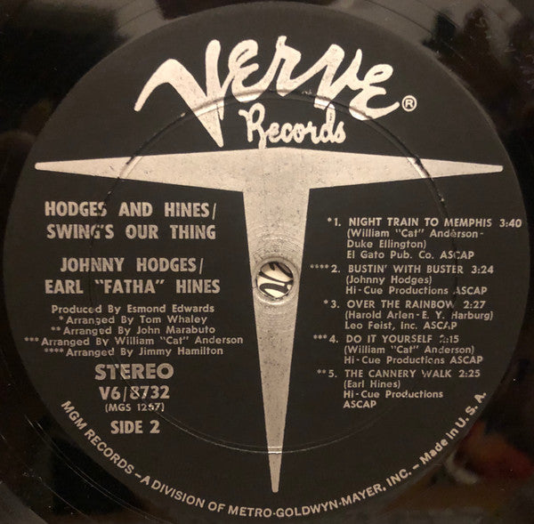 Johnny Hodges - Swing's Our Thing (Vinyl, LP, Album, Stereo) Very Good Plus (VG+) / Very Good Plus (VG+)
