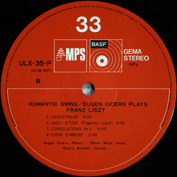 Eugen Cicero - Romantic Swing - Eugen Cicero Plays Franz Liszt (Vin...