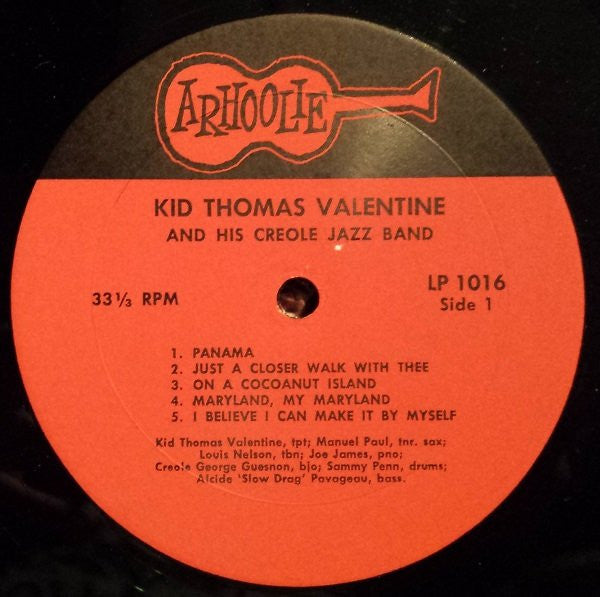 Kid Thomas And His Creole Jazz Band - Kid Thomas (Vinyl, LP, Album, Reissue) Very Good Plus (VG+) / Very Good Plus (VG+)