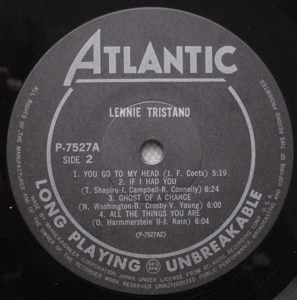 Lennie Tristano - Lennie Tristano (Vinyl, LP, Album, Reissue, Mono)