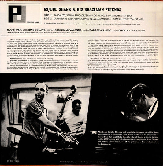 Bud Shank - Bud Shank & His Brazilian Friends (Vinyl, LP, Album, Stereo) Very Good (VG) / Good Plus (G+)