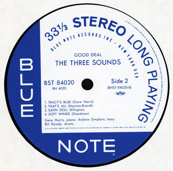 The Three Sounds - Good Deal (Vinyl, LP, Album, Limited Edition, Reissue, Stereo) Near Mint (NM or M-) / Near Mint (NM or M-)