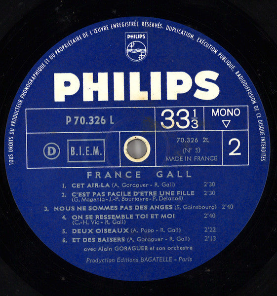 France Gall - Baby Pop (Vinyl, LP, Album, Mono) Very Good (VG) / Very Good (VG)