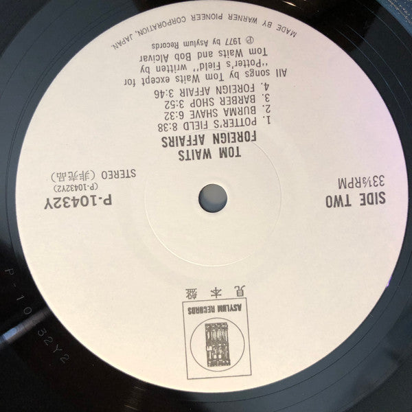 Tom Waits - Foreign Affairs (Vinyl, LP, Album, Promo) Very Good Plus (VG+) / Very Good (VG)