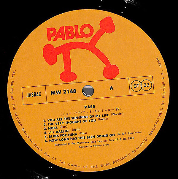Joe Pass - At The Montreux Jazz Festival 1975 (Vinyl, LP, Album) Near Mint (NM or M-) / Very Good Plus (VG+)