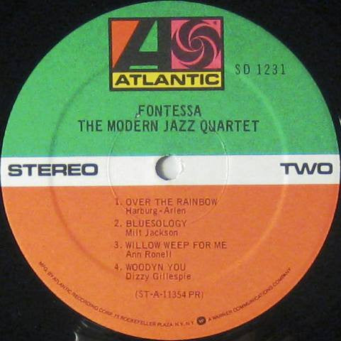 The Modern Jazz Quartet - Fontessa (Vinyl, LP, Album, Repress, Stereo) Very Good (VG) / Very Good (VG)