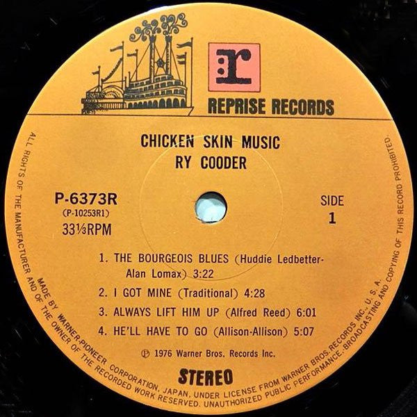 Ry Cooder - Chicken Skin Music (Vinyl, LP, Album, Reissue)