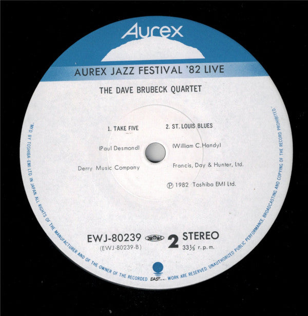 The Dave Brubeck Quartet - Aurex Jazz Festival '82 (Vinyl, LP)