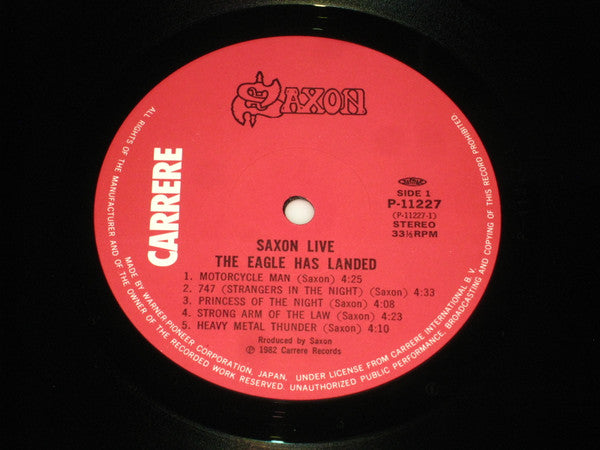 Saxon - The Eagle Has Landed (Live) (Vinyl, LP, Album, Stereo) Very Good Plus (VG+) / Very Good Plus (VG+)