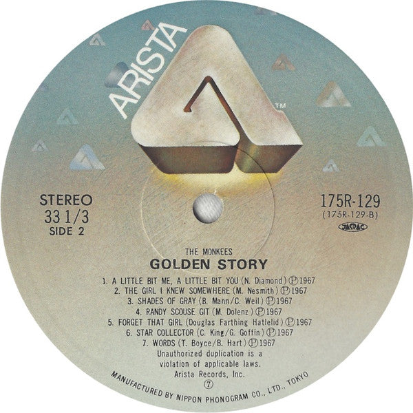 The Monkees - Golden Story (Vinyl, LP, Compilation)