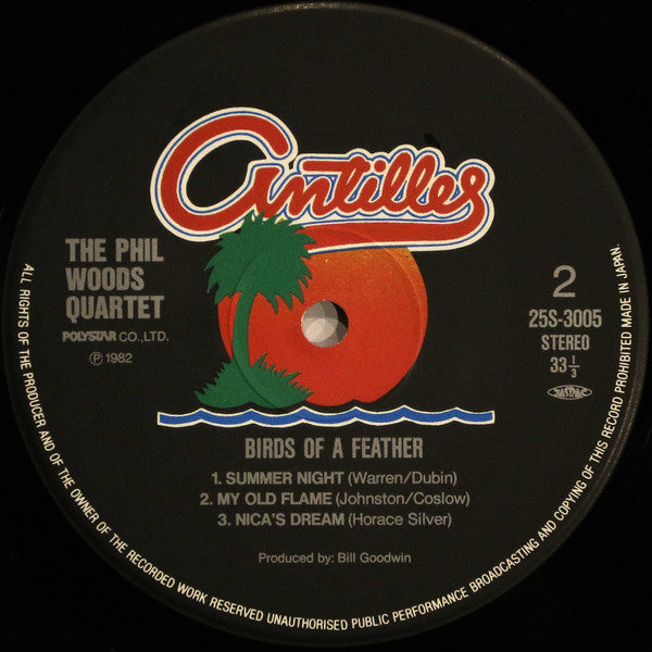 The Phil Woods Quartet - Birds Of A Feather (Vinyl, LP, Album) Very Good Plus (VG+) / Very Good Plus (VG+)