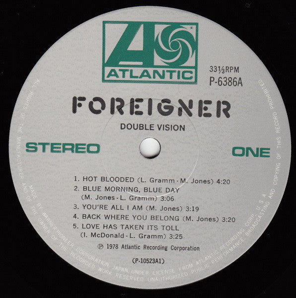 Foreigner - Double Vision (Vinyl, LP, Album, Reissue)