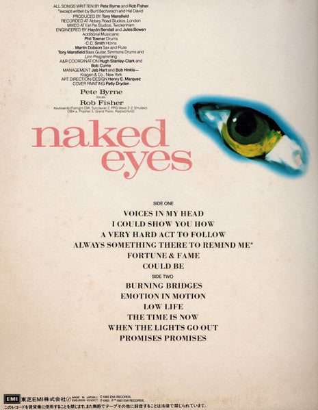 Naked Eyes - Burning Bridges (Vinyl, LP, Album, Stereo) Very Good Plus (VG+) / Very Good Plus (VG+)