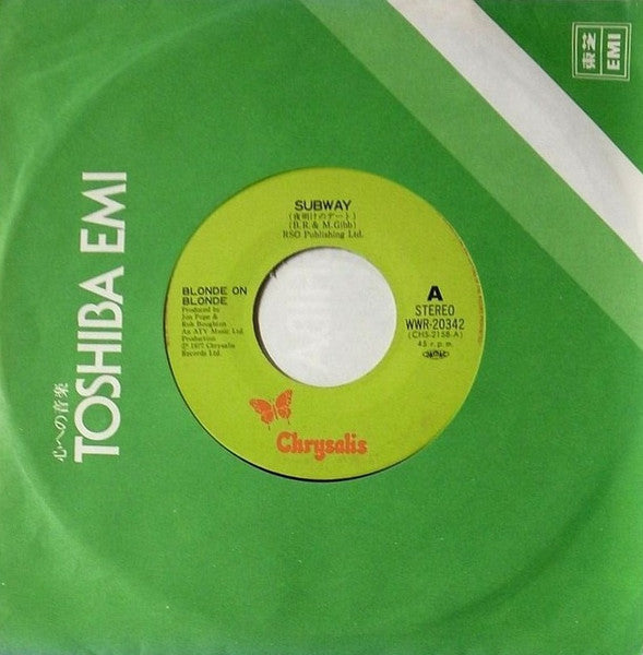 Blonde On Blonde - Subway (Vinyl, 7") Near Mint (NM or M-) / Very Good Plus (VG+)