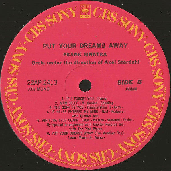 Frank Sinatra - Put Your Dreams Away (Vinyl, LP, Compilation)