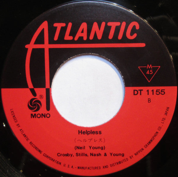 Crosby, Stills, Nash & Young - Woodstock (Vinyl, 7", 45 RPM, Single, Mono) Very Good Plus (VG+) / Very Good Plus (VG+)