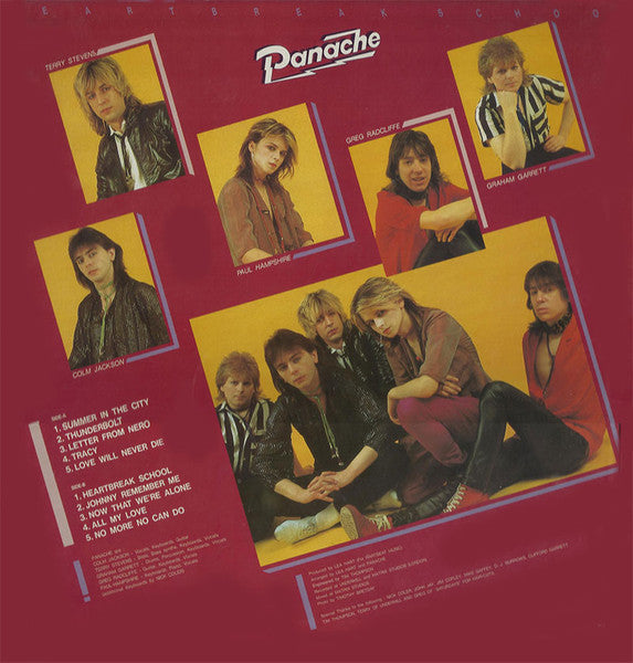 Panache (3) - Heartbreak School (Vinyl, LP, Album, Stereo) Very Good Plus (VG+) / Very Good Plus (VG+)