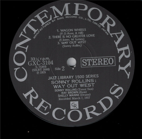 Sonny Rollins - Way Out West (Vinyl, LP, Album, Reissue)