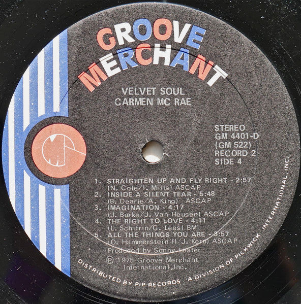 Carmen McRae - Velvet Soul (2xVinyl, LP, Compilation) Good Plus (G+) / Good (G)