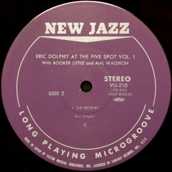 Eric Dolphy - At The Five Spot, Volume 1 (Vinyl, LP, Album, Reissue)