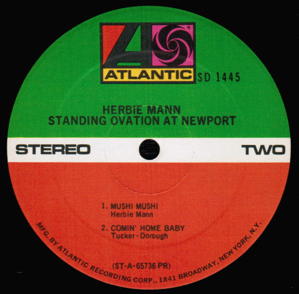 Herbie Mann - Standing Ovation At Newport (Vinyl, LP, Album, Repress, Stereo) Very Good Plus (VG+) / Very Good Plus (VG+)