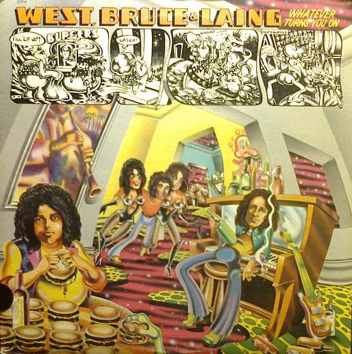 West, Bruce & Laing - Whatever Turns You On (Vinyl, LP, Album) Very Good Plus (VG+) / Good (G)
