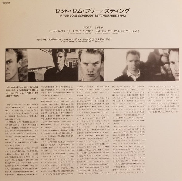 Sting - If You Love Somebody Set Them Free (Vinyl, 12", 45 RPM) Very Good (VG) / Very Good Plus (VG+)