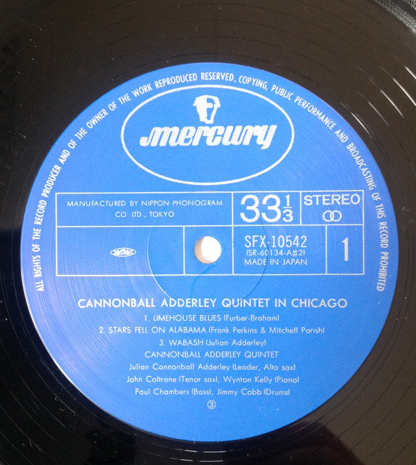 The Cannonball Adderley Quintet - In Chicago (Vinyl, LP, Album, Rei...
