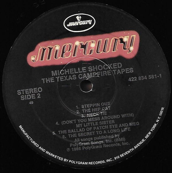 Michelle Shocked - The Texas Campfire Tapes (Vinyl, LP, Album) Very Good Plus (VG+) / Very Good Plus (VG+)