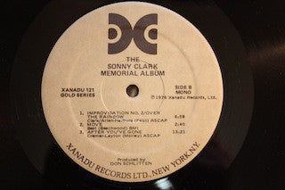 Sonny Clark - The Sonny Clark Memorial Album (Vinyl, LP, Album, Mono)