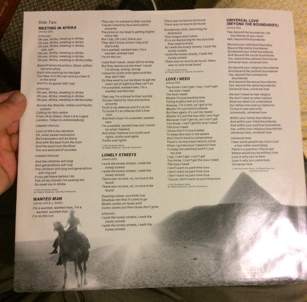 Jimmy Cliff - Give Thankx (Vinyl, LP, Album) Very Good Plus (VG+) / Very Good Plus (VG+)