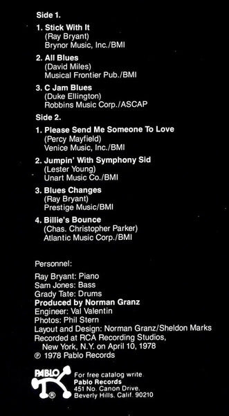 Ray Bryant Trio - All Blues (Vinyl, LP, Album, Mono) Good Plus (G+) / Good Plus (G+)