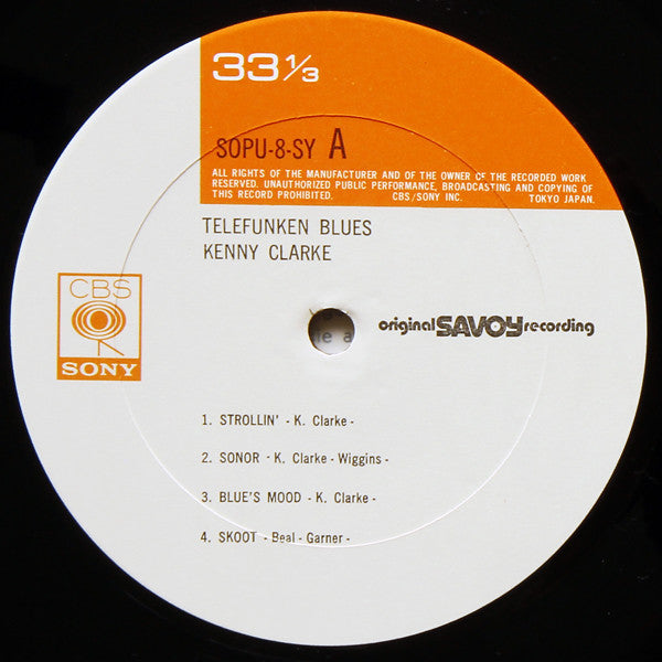 Kenny Clarke - Telefunken Blues (Vinyl, LP, Album, Mono, Reissue)