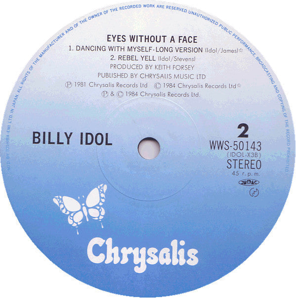 Billy Idol - Eyes Without A Face (Vinyl, 12", 45 RPM, Maxi-Single)