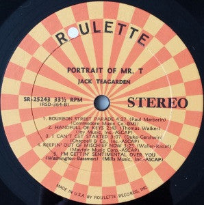 Jack Teagarden - A Portrait Of Mr. T (Vinyl, LP, Album, Stereo) Very Good (VG) / Good Plus (G+)