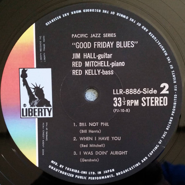 Jim Hall - Good Friday Blues: The Modest Jazz Trio (Vinyl, LP, Album, Reissue, Stereo) Very Good (VG) / Very Good Plus (VG+)