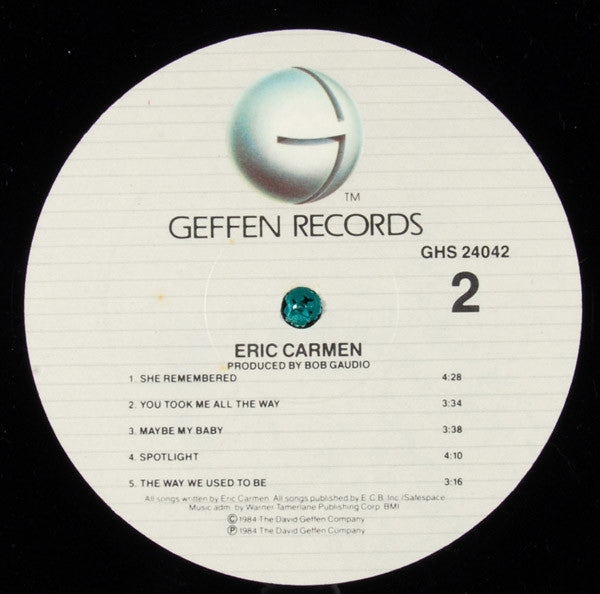 Eric Carmen - Eric Carmen (Vinyl, LP, Album, Stereo) Good Plus (G+) / Very Good (VG)