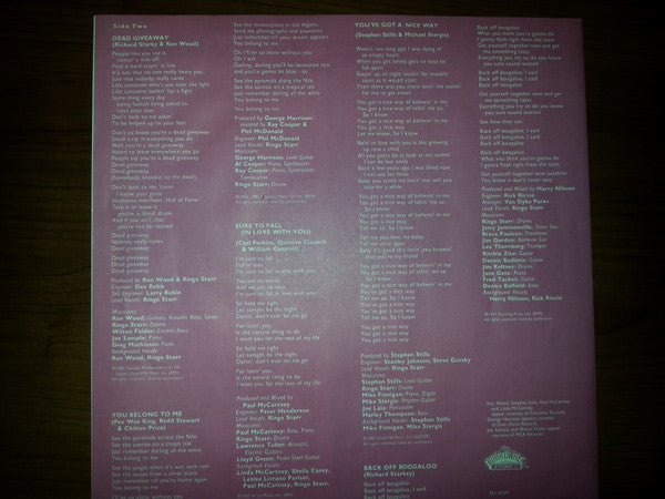Ringo Starr - Stop And Smell The Roses (Vinyl, LP, Album)